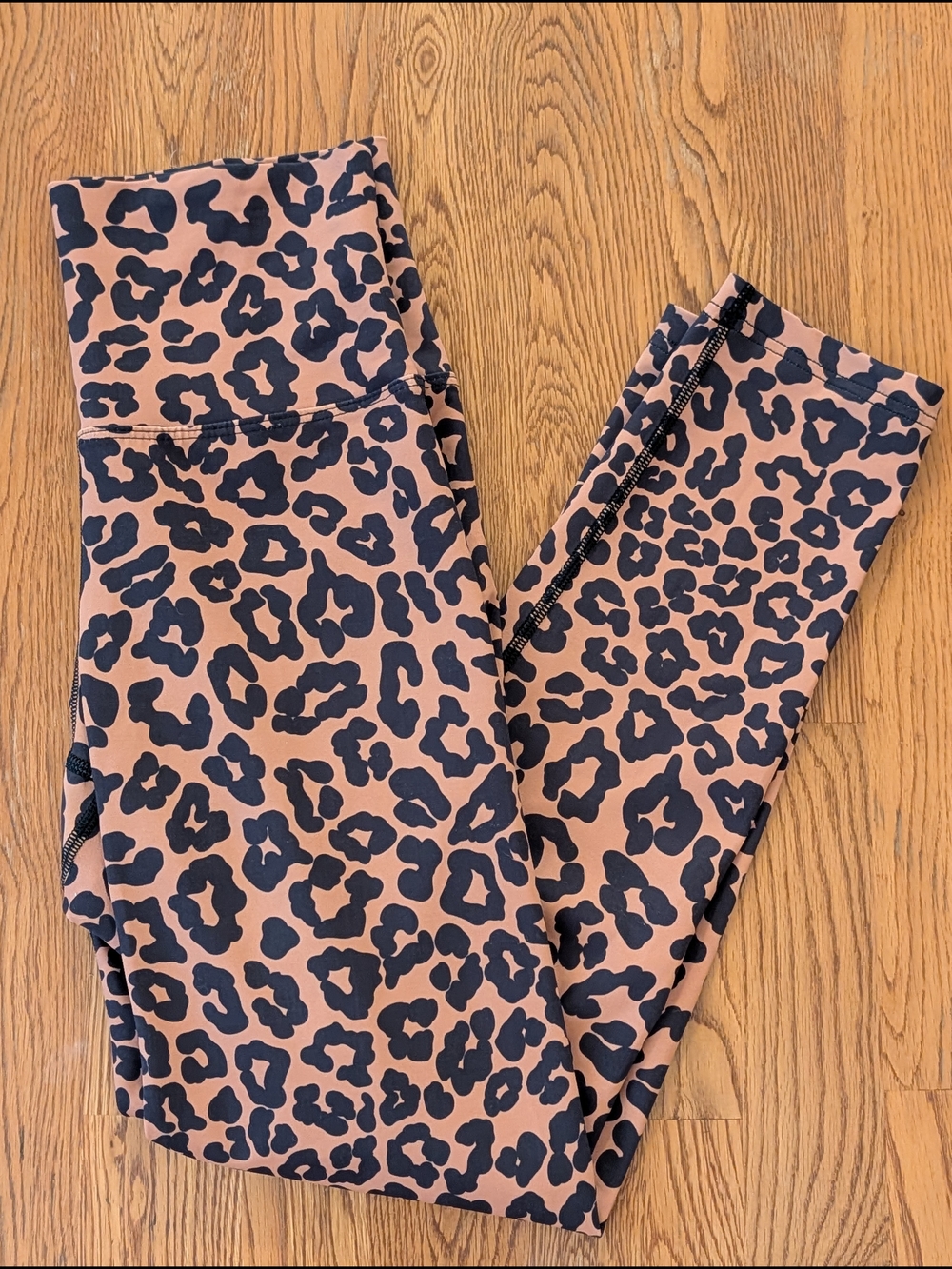 Beach Riot Sport Leopard Print Patterned Athletic Activewear 7/8 Leggings
